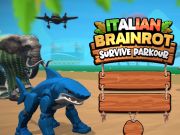 Lojë Brainrot italian mbijetojnë Parkour në internet