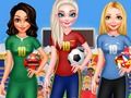 Lojë BFF Princess Vote Për Futbollin 2018  në internet