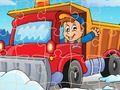 Lojë Jigsaw Winter Truck  në internet