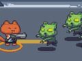 Lojë Cat Gunner vs Zombies në internet