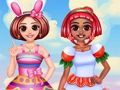 Lojë BFF Foodie Cosplay në internet