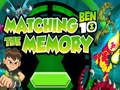 Lojë Ben 10 Matching Memory  në internet