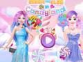 Lojë Barbie dhe Elsa në Candyland  në internet