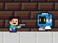 Lojë Noob Super Agent vs Robots në internet