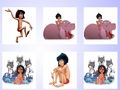 Lojë Përputhja e kartës së kujtesës Mowgli  në internet