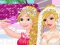 Lojë Selfie e dasmës së Barbie me princesha  në internet