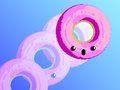 Lojë Donuts që rrokullisen në internet