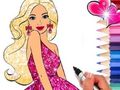 Lojë Libër për t'u ngjyrosur: Barbie  në internet