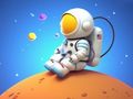 Lojë Libër Ngjyrosjeje: Spaceman Sitting  në internet