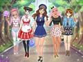 Lojë Veshje për anime të shkollës së mesme  në internet