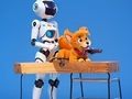 Lojë Libër për t'u ngjyrosur: Robot dhe qen  në internet