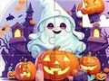 Lojë Mister Jigsaw: Halloween Ghost Cute në internet