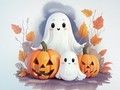Lojë Libër për t'u ngjyrosur: Fantazmat e Halloween  në internet