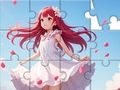 Lojë Jigsaw Puzzle: Girl Dress White  në internet