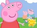 Lojë Jigsaw Puzzle: Peppa me familjen  në internet