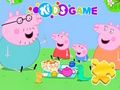 Lojë Jigsaw Puzzle: Piknik Familjar Peppa Pig  në internet