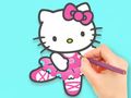 Lojë Libër Ngjyrosjeje: Hello Kitty Dancing  në internet