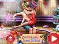 Lojë Flirtimi në sauna për vajza me pika  në internet