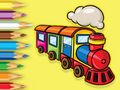 Lojë Libri i Ngjyrosjes: Treni vrapues  në internet