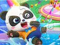 Lojë Jigsaw Puzzle: Baby Panda Park ujor  në internet