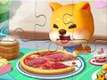 Lojë Mister Jigsaw: Qeni Pizza në internet