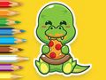 Lojë Libër për t'u ngjyrosur: Dinozaurët e uritur  në internet