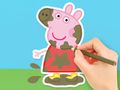 Lojë Libër Ngjyrosjeje: Peppa In The Mud  në internet