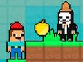 Lojë NOOB vs Hacker Gold Apple në internet