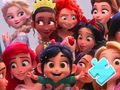 Lojë Mister Jigsaw: Foto e familjes Disney Princess në internet
