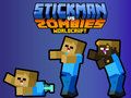 Lojë Stickman vs Zombies Worldcraft në internet