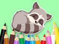 Lojë Libër Ngjyrosjeje: Baby Raccoon  në internet