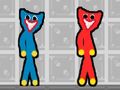 Lojë Kuq dhe blu Stick Huggy  në internet