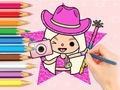 Lojë Libri i Ngjyrosjes: Toca Boca World  në internet