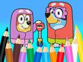 Lojë Libër Ngjyrosjeje: Bluey Flossing Grannies  në internet