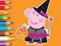 Lojë Libër Ngjyrosjeje: Peppa Pig Halloween  në internet