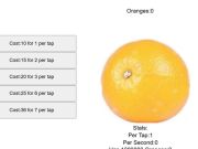 Lojë Klikoni për fruta portokalli  në internet