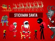 Lojë Stickman Santa në internet