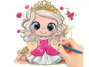Lojë Libri i Ngjyrosjes: Princesha e Kukullës Chibi  në internet