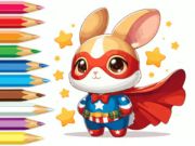 Lojë Libër për t'u ngjyrosur: Super Rabbit  në internet