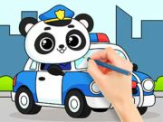 Lojë Libri i Ngjyrosjes: Police Panda  në internet