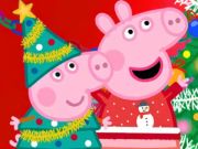 Lojë Jigsaw Puzzle: Peppa Pig Përgatitja e Krishtlindjeve  në internet