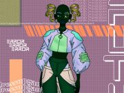 Lojë Pastel cyberpunk në internet