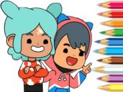 Lojë Libri për t'u ngjyrosur: Toca Boca Friends  në internet