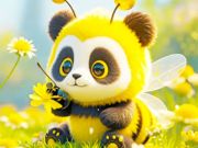 Lojë Mister Jigsaw: Panda Bee  në internet