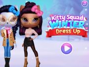 Lojë Veshja e dimrit Kitty Squad në internet Lojë Veshja e dimrit Kitty Squad në internet