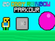 Lojë 2d Obby Rainbow Parkour  në internet