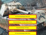 Lojë Kuiz tankesh: Maus  në internet