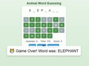 Lojë Lojë e Guessing Fjala e Kafshëve  në internet