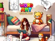Lojë Fjala Art: enigmë e Librit të Ngjyrave në internet