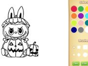 Lojë Lojë për ngjyrosje dhe vizatim të Halloween Labubu në internet